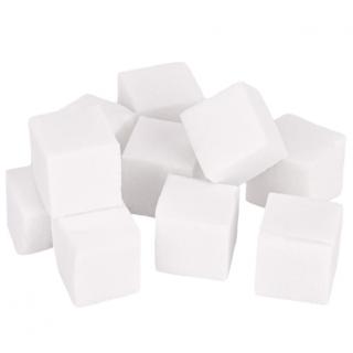 Gąbka Mini Do Ombre Zdobień Babyboomer 10 mm Biała - Zestaw 50 szt