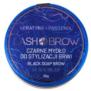 Lash Brow Czarne Mydło Do Stylizacji Brwi Keratyna + Pantenol 50 g