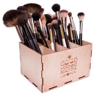 Lash Brow Organizer Kosmetyczny Stojak Pojemnik Na Pędzle Eko Premium
