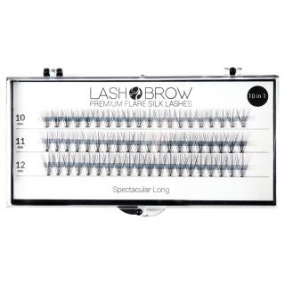 Lash Brow Rzęsy Kępki Premium Flare Silk Lashes - Spectacular Long