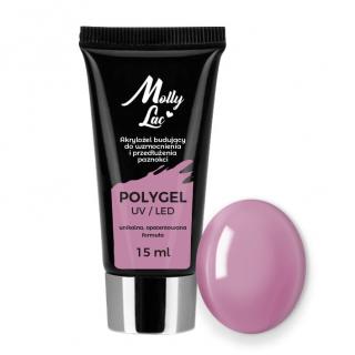 Molly Lac Akrylożel Polygel Budujący 15 ml - Nr 20 Bean Paste