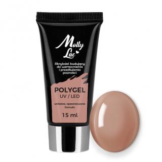 Molly Lac Akrylożel Polygel Budujący 15 ml - Nr 23 Light Brown