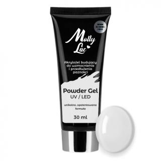 Molly Lac Akrylożel Powder Gel Budujący 30 ml - Nr 01 Clear