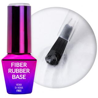 Molly Lac Baza Kauczukowa z Włóknami Jedwabnymi Rubber Fiber Base 10 ml - Clear