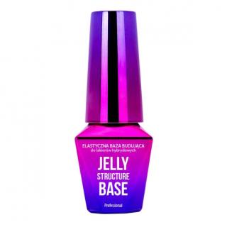 Molly Lac Jelly Structure Base Elastyczna Baza Do Rekonstrukcji Clear Pink 10 ml