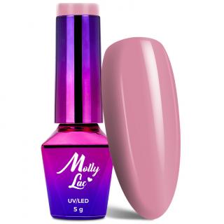 Molly Lac Lakier Hybrydowy 5 ml - Nr 003 Powder Pink Dress