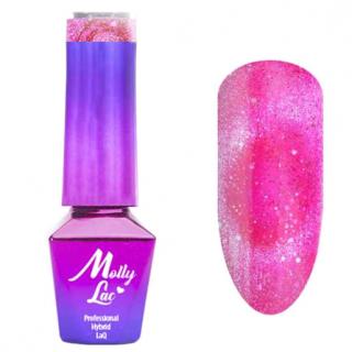 Molly Lac Lakier Hybrydowy Cat Eye 5 ml - Nr 551 Blink Me Pink