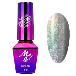 Molly Lac Lakier Hybrydowy Flashing Holo In Bottle 5 g