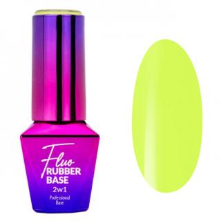 Molly Lac Rubber Base 2w1 Fluo 10 ml - Nr 2 Cool Swirl