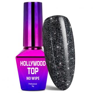 Molly Lac Top No Wipe Hollywood Metalic z Drobinkami 10 ml