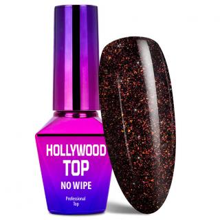 Molly Lac Top No Wipe Hollywood Ready To Go z Drobinkami 10 ml