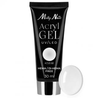 Molly Nails Akrylożel Budujący Do Paznokci Acrylgel UV/LED 30 ml - Clear