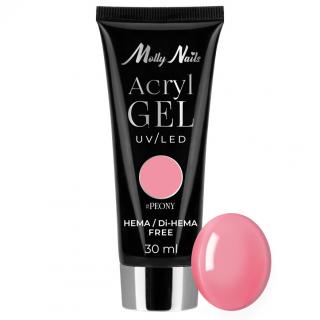 Molly Nails Akrylożel Budujący Do Paznokci Acrylgel UV/LED 30 ml - Peony