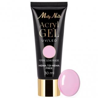 Molly Nails Akrylożel Budujący Do Paznokci Acrylgel UV/LED 30 ml - Pink Lemonade