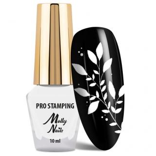Molly Nails Lakier Do Stempli Stampingu 10 ml - Nr 1 Biały