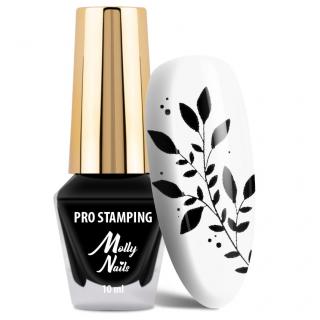 Molly Nails Lakier Do Stempli Stampingu 10 ml - Nr 2 Czarny