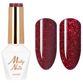 Molly Nails Lakier Hybrydowy Flashing Lights 8 g - Nr 605 Deep Desire