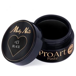 Molly Nails Pasta Do Zdobień Paznokci Ombre ProArt Paste 5 g - Nr 13 Black