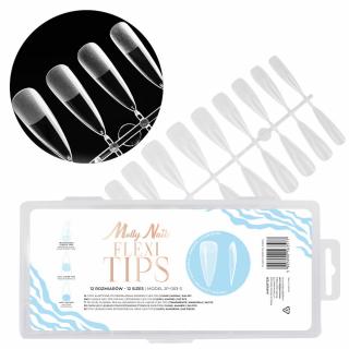 Molly Nails Tipsy Do Przedłużania Paznokci Flexi Tips - Migdał 240 szt