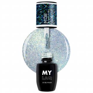 MYLAQ Lakier Hybrydowy 5 ml - M138 My Sparkling Blue