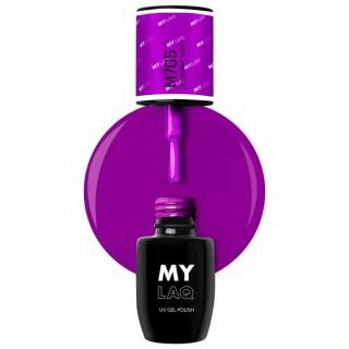 MYLAQ Lakier Hybrydowy 5 ml - M705 My Bright Violet