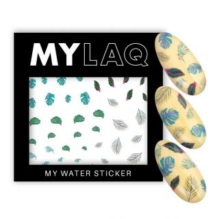 MYLAQ Naklejki Wodne Do Paznokci - My Pastel Leaf Sticker
