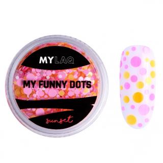 MYLAQ Ozdoba Do Paznokci 3 g - My Funny Dots Sunset