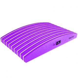 NAIL4U Blok Polerski Polerka Łódka Purple 180/240 - 10 szt