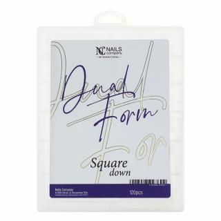 Nails Company Formy Do Przedłużania Dual Form - Square Down 120 szt