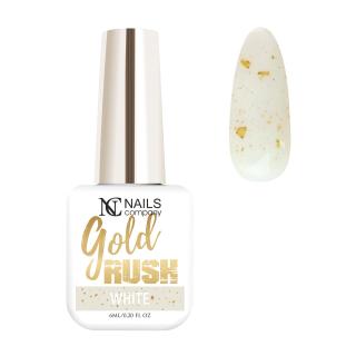 Nails Company Lakier Hybrydowy 6 ml - Gold Rush White