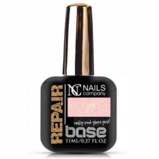 Nails Company Repair Base Milky Pink Glam Gold 11 ml