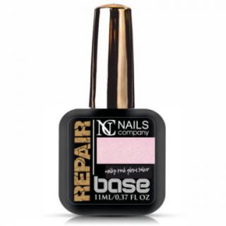 Nails Company Repair Base Milky Pink Glam Silver 6 ml