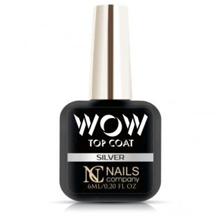 Nails Company Wow Top Coat - Silver 6 ml