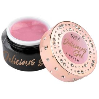 Nails Company Żel Budujący Do Paznokci Delicious Gel z Drobinkami 15 g - Pinkish