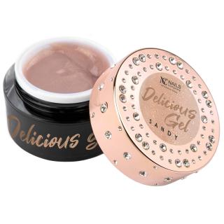 Nails Company Żel Budujący Do Paznokci Delicious Gel z Drobinkami 50 g - Sandy
