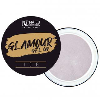 Nails Company Żel Budujący Glamour UV z Drobinkami 50 g - Ice