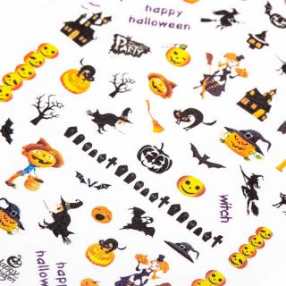 Naklejki Do Paznokci Cienkie Samoprzylepne R226 - Halloween