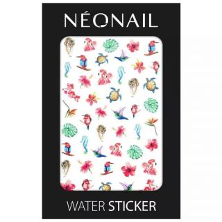 NeoNail Naklejki Wodne Do Paznokci - NN34 Kolorowe Tropikalne