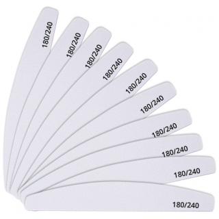 Pilnik Do Paznokci Eco Łódka Biały 180/240 - 10 szt