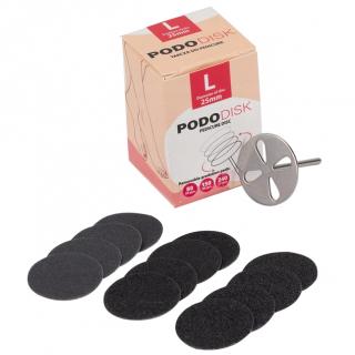 Pododisk Tarcza Dysk Pedicure + Nakładki L 25 mm