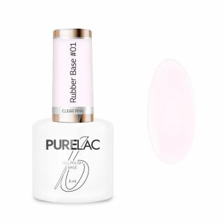 Purelac Baza Kauczukowa Rubber Base 6 ml - #01 Clear Pink