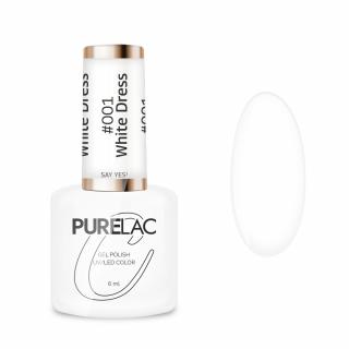 Purelac Lakier Hybrydowy 6 ml - #001 White Dress