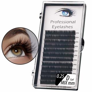Rzęsy Norki Lashes 1:1 Mix Taśma 7-14 mm 0,25 D