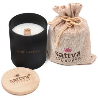 Sattva Ayurveda Świeca Sojowa Zapachowa 200 ml - Wanilia i Guava