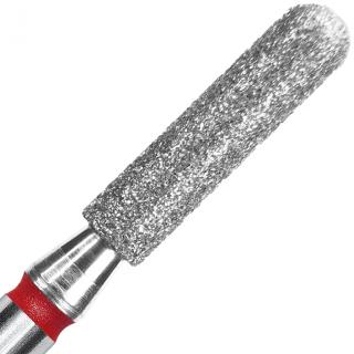 Staleks Frez Diamentowy Walec Zakrąglony Czerwony 2,5/10 mm FA30R025/10