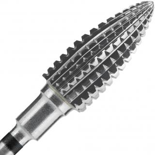 Staleks Frez z Węglika Spiekanego Szyszka Stożek Czarny 6/14 mm FT110H060/14