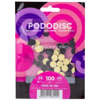 Staleks Pododisc Nakładki Ścierne XS 10 mm #100 50 szt - PDFS-10-100