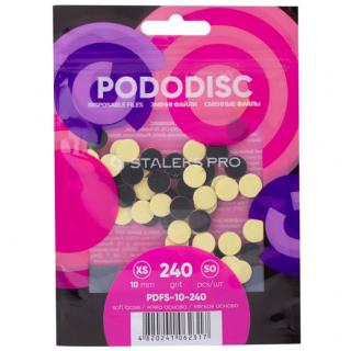 Staleks Pododisc Nakładki Ścierne XS 10 mm #240 50 szt - PDFS-10-240