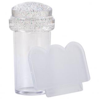 Stempel Żelowy Silikonowy Do Blaszek Stempli Frencha Mały 2,3 cm - Clear