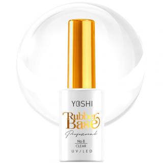 Yoshi Baza Kauczukowa Rubber Base UV/LED Hybrid 10 ml - No.8